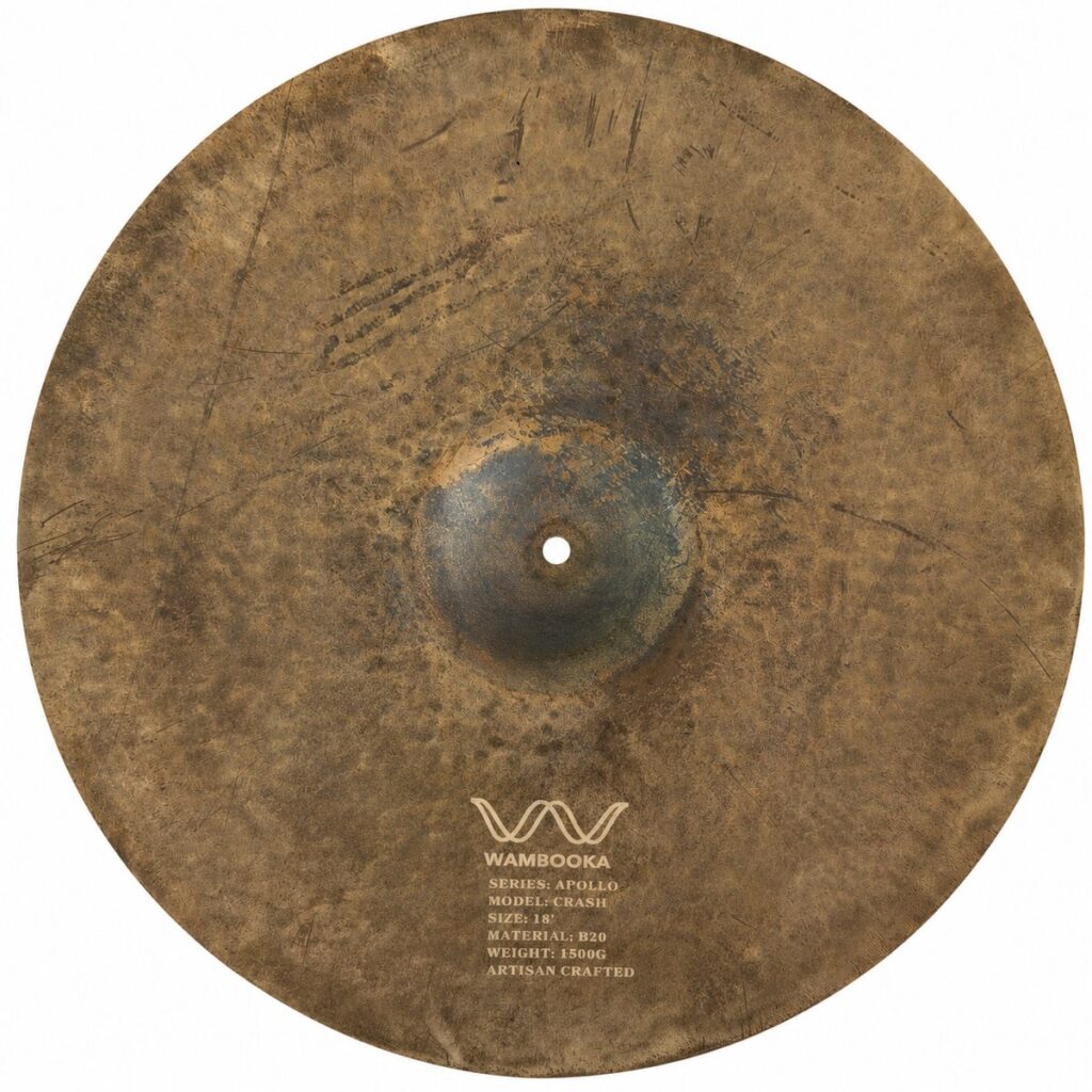 Wambooka Apollo Crash 18 inch B20 hand-hammered cymbal