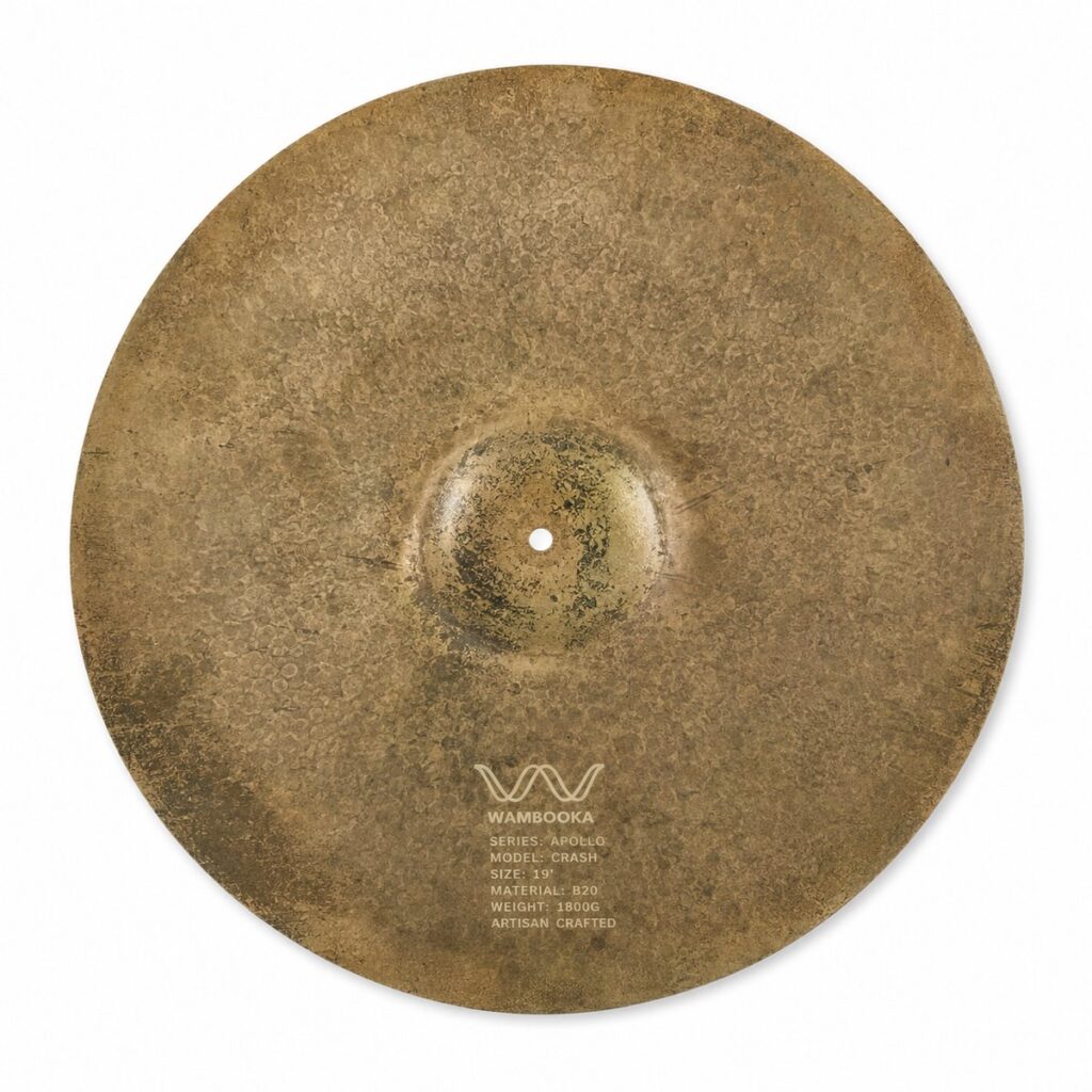 Wambooka Apollo Crash Ride 19 inch B20 hand-hammered hybrid cymbal