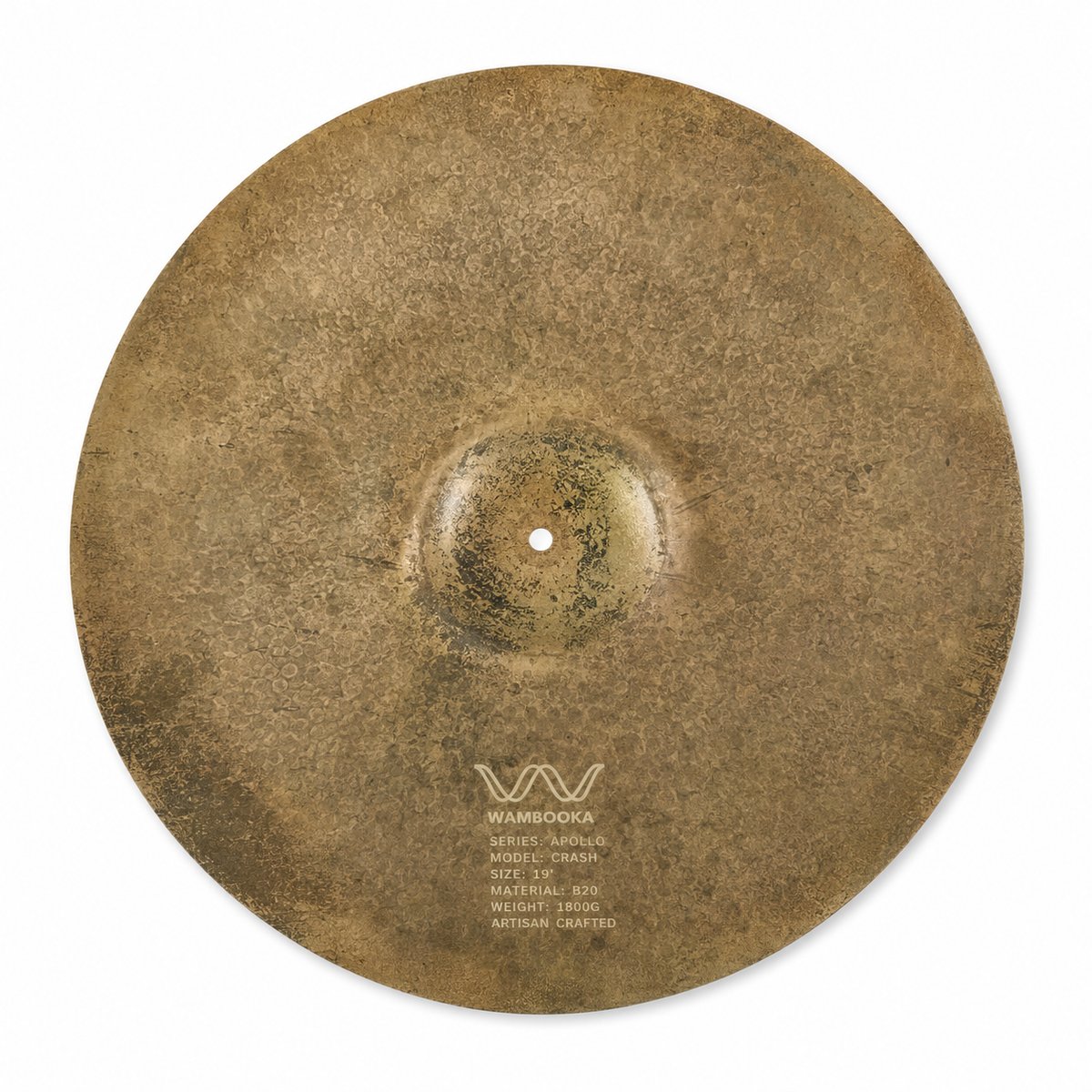 Wambooka Apollo Crash Ride 19 inch B20 hand-hammered hybrid cymbal