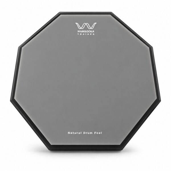 Wambooka Trainer Pad 8″ — Octagonal Drum Practice Pad, Silent Rebound, Carry Case Included