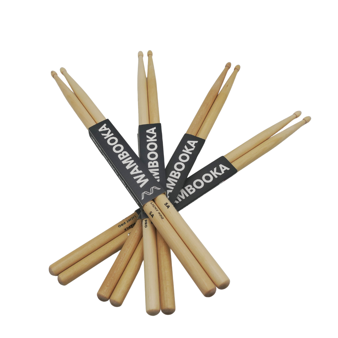acero_5a1 Wambooka Light Pro Drumsticks, Canadian Maple (5A / 5B / 7A)